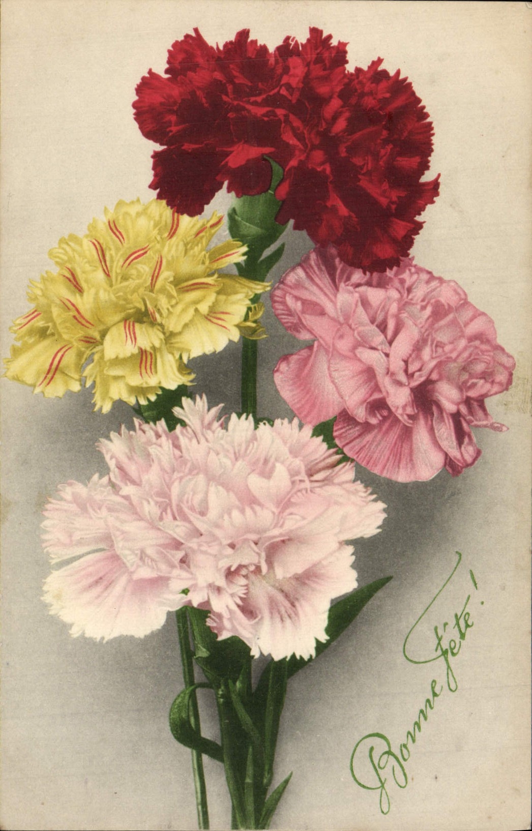 CPA Fantaisie Fleurs Bonne Fete