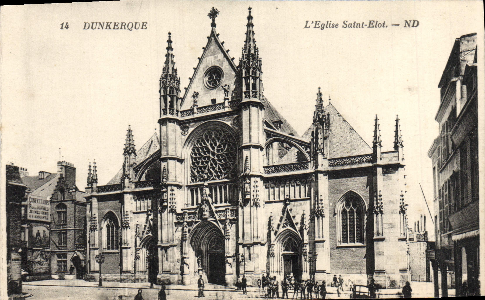 CPA Dunkerque L'Eglise Saint Eloi