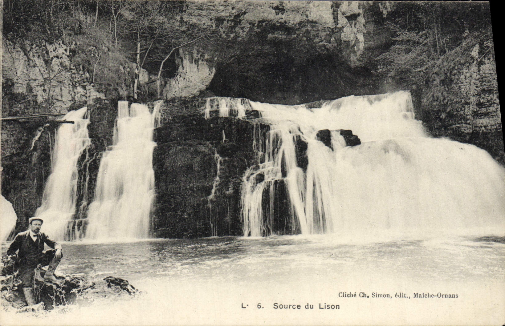 VINTAGE POSTCARD Source Of Lison