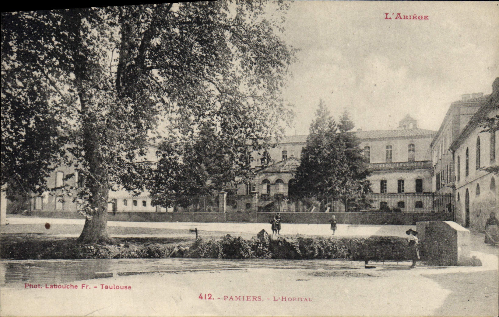 VINTAGE POSTCARD Pamiers the Hospital
