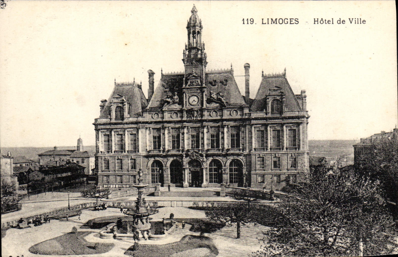 CPA Limoges Hotel De Ville