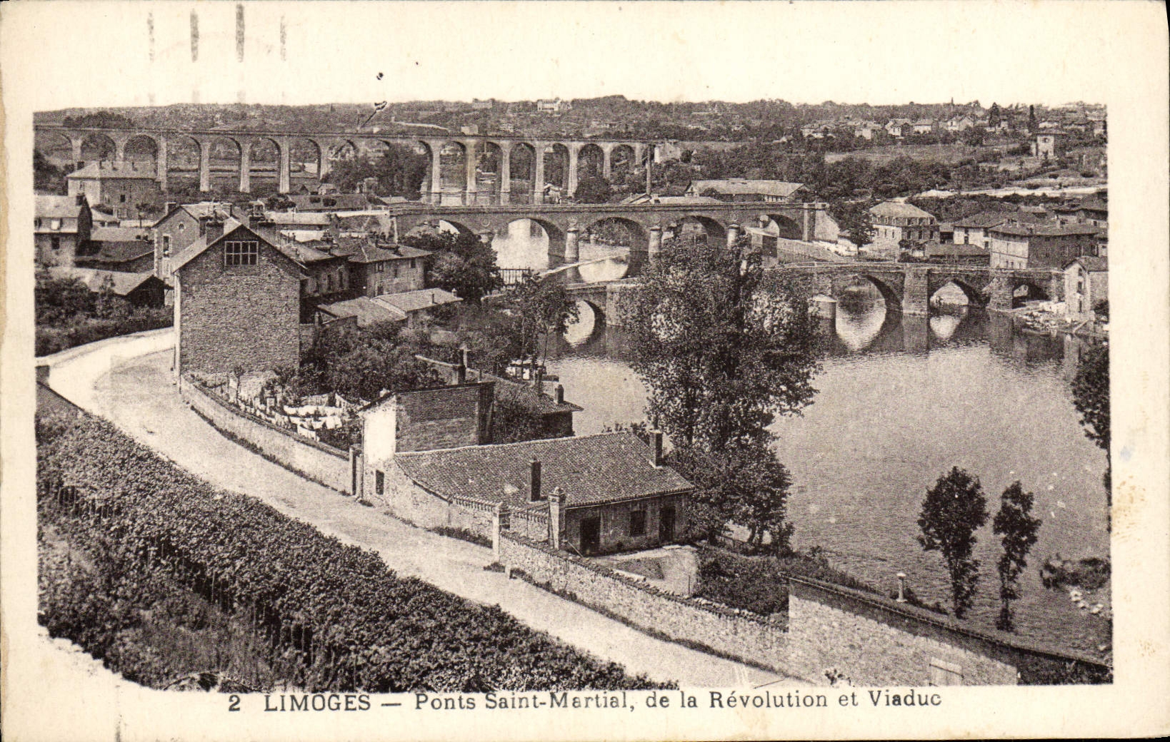 CPA Limoges Ponts Saint Martial De La Revolution Et Viaduc