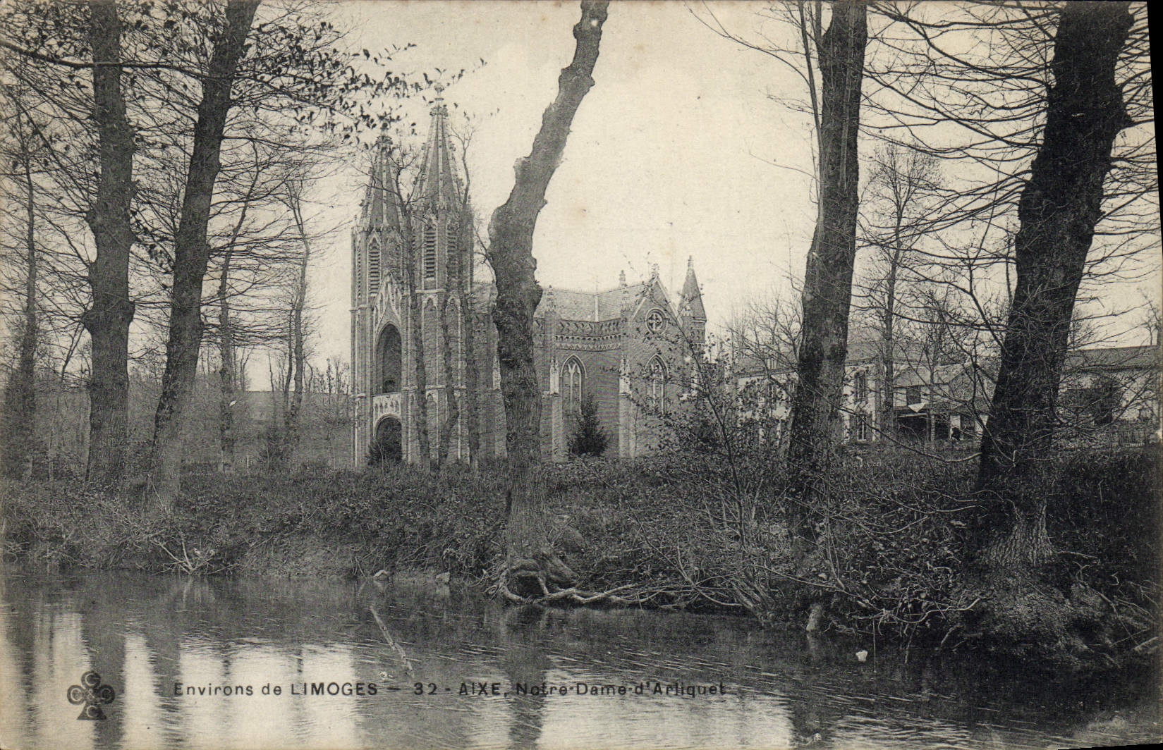 Alrededores de la POSTAL de la VENDIMIA de Limoges Aixe Notre Dame