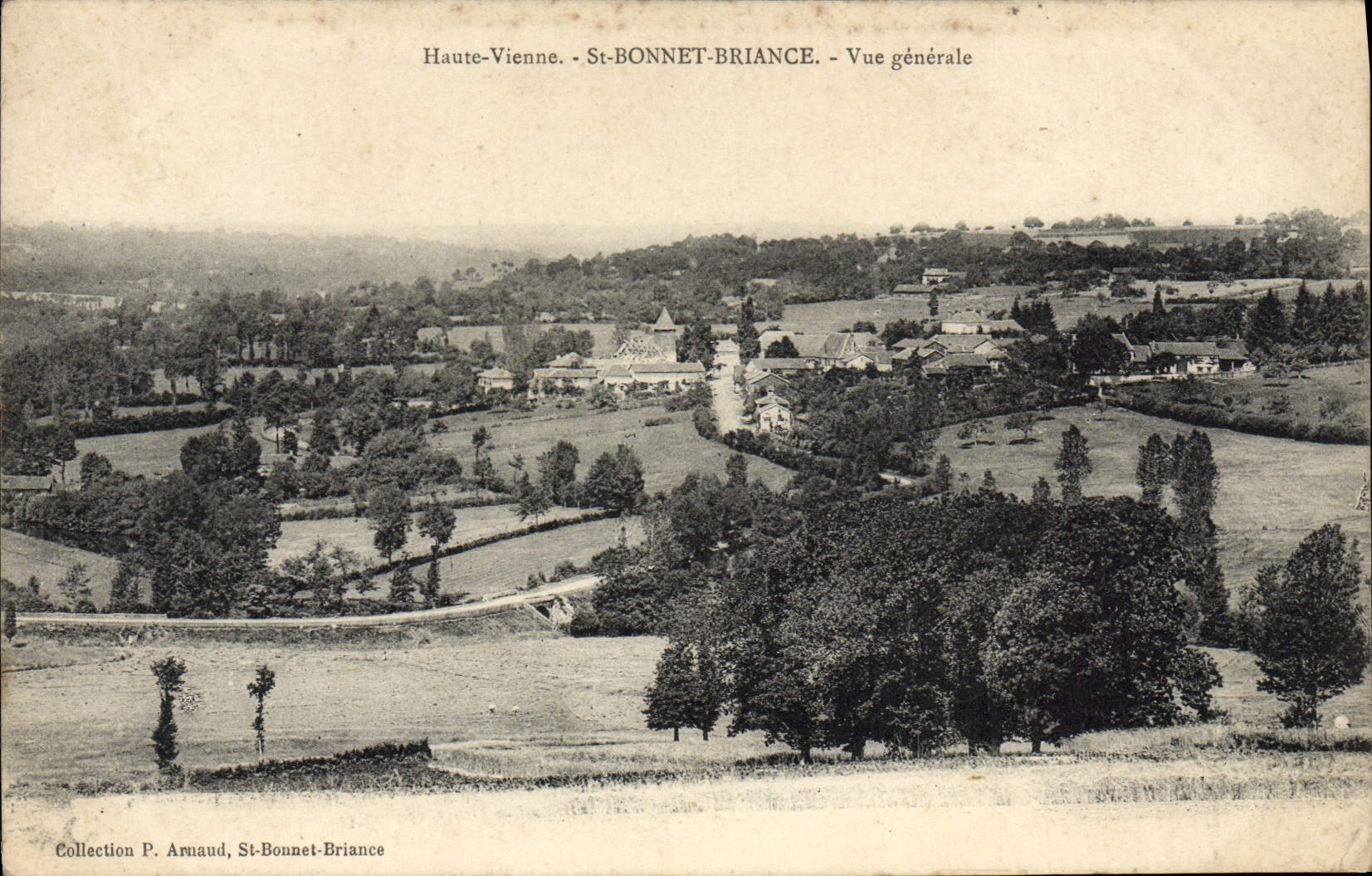 CPA St Bonnet Briance Vue Generale
