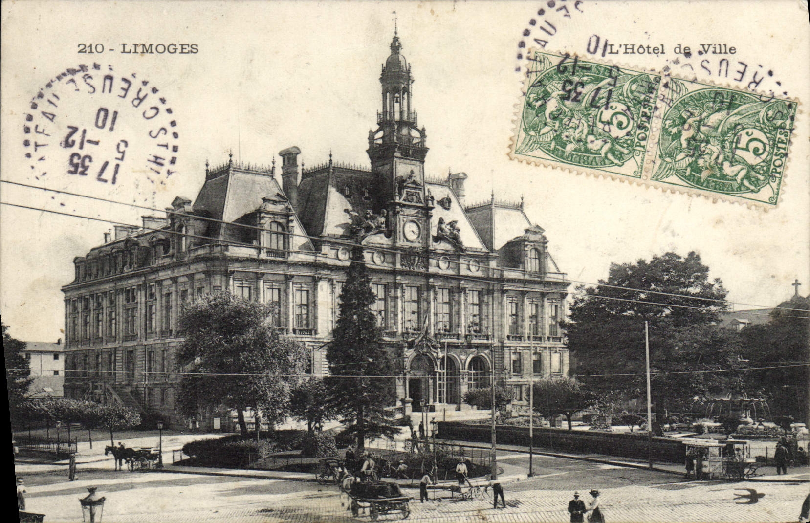 CPA Limoges Hotel de ville