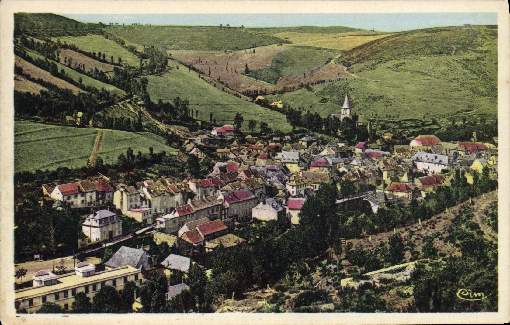 VINTAGE POSTCARD Hot Acute Thermal Springs