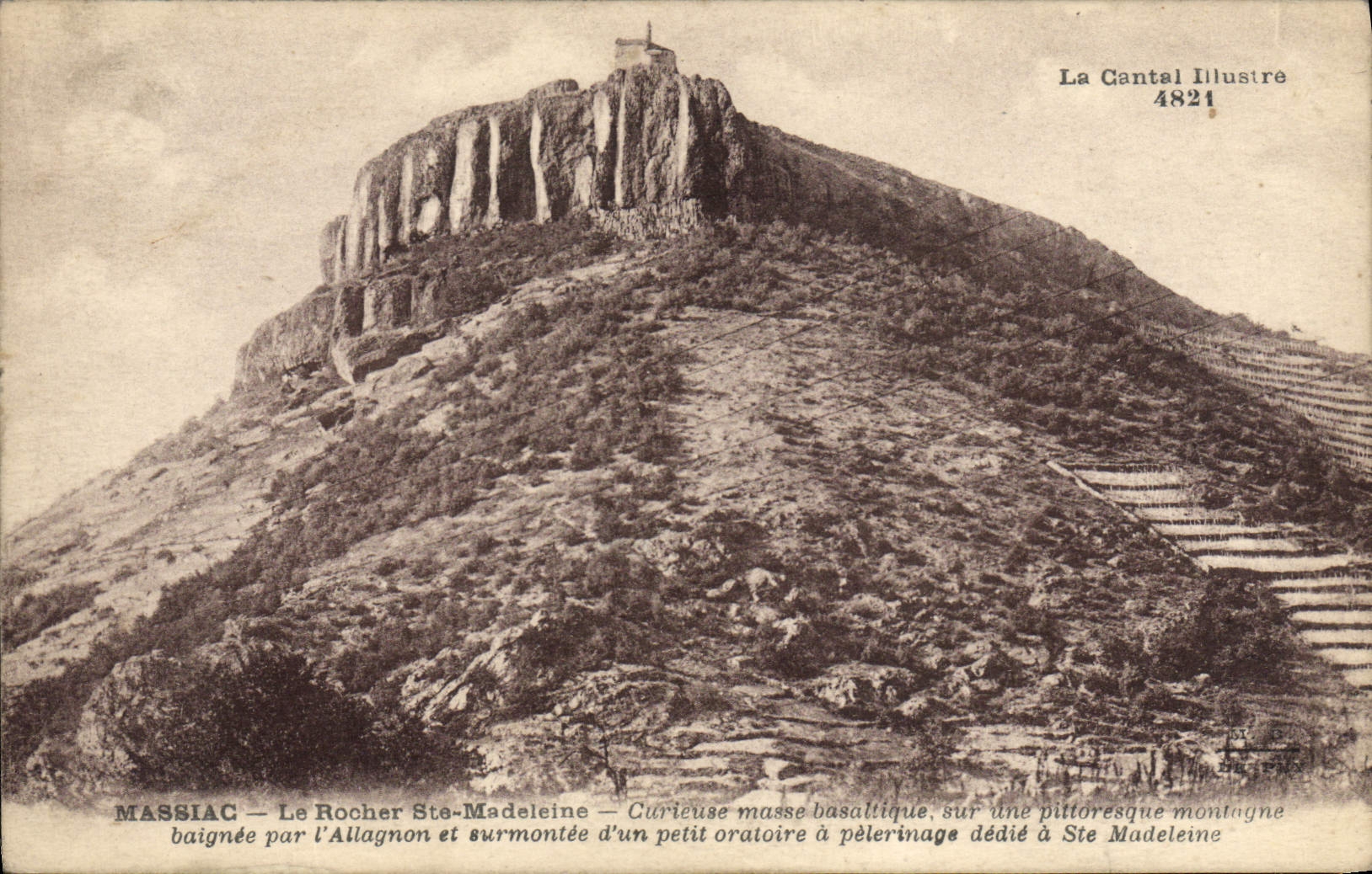 CPA Massiac Le Rocher Ste Madeleine 