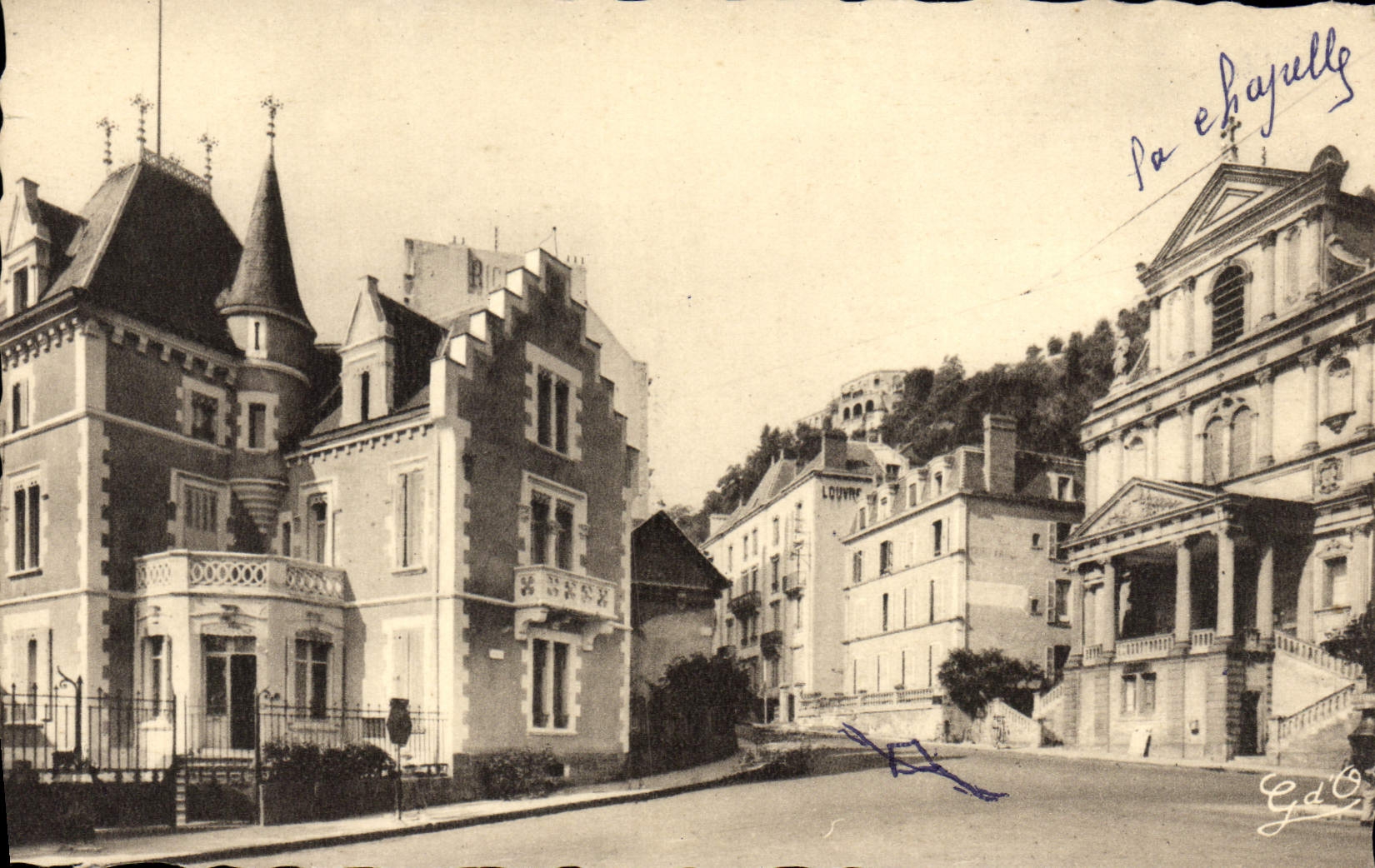 VINTAGE POSTCARD Auvergne Royat Center Thermal Places Allard