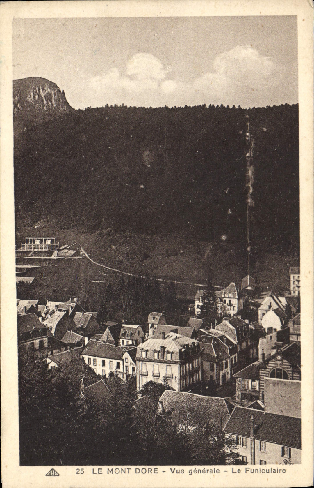 VINTAGE POSTCARD the Mount Gilds the funicular View