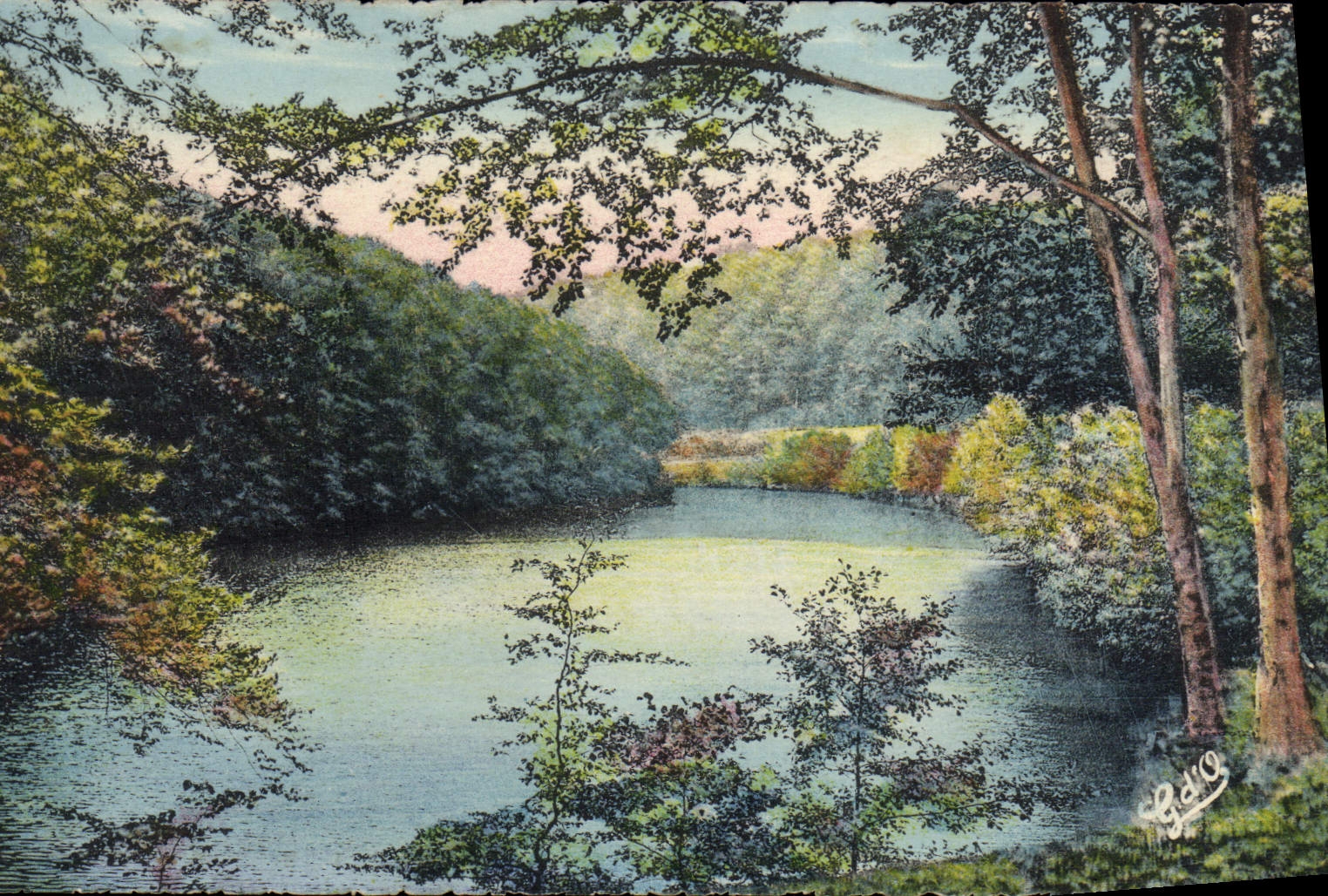 CPA L'Auvergne La Bourboule Lac Du Barrage