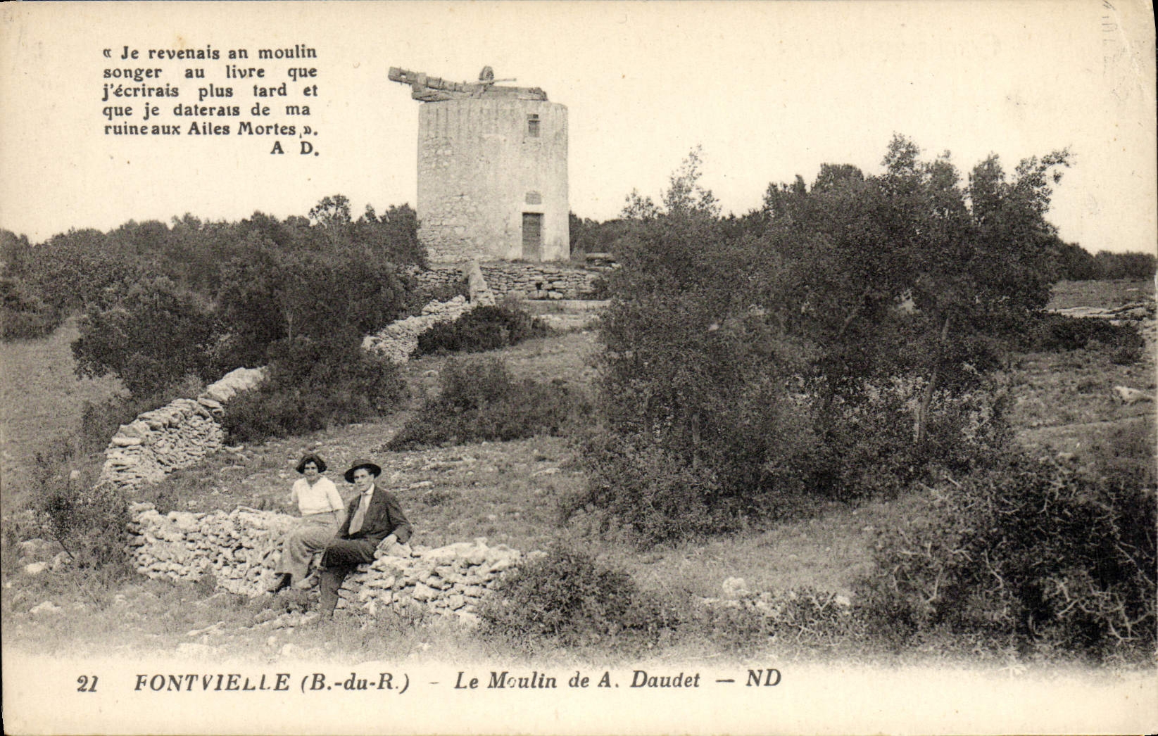 CPA Fontvielle Le Moulin De A Daudet