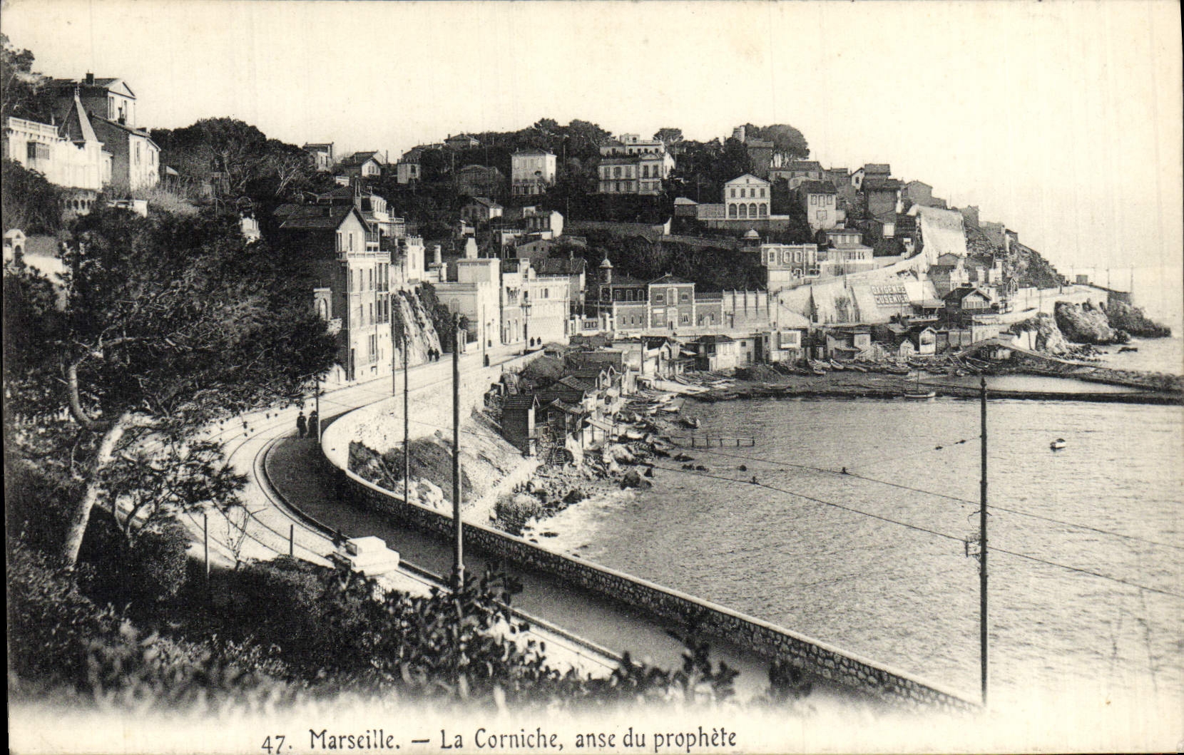 CPA Marseille La Corniche Anse Du Prophete