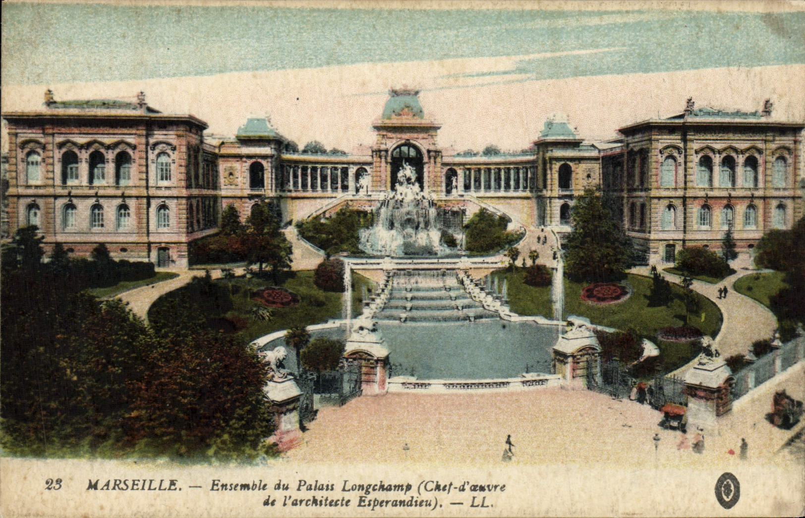 CPA Marseille Ensemble Du Palais Longchamp 