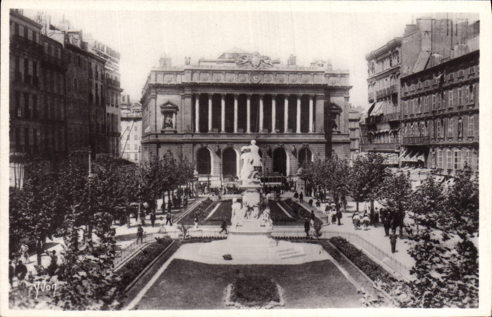 CPA Marseille La Place de la Bourse 