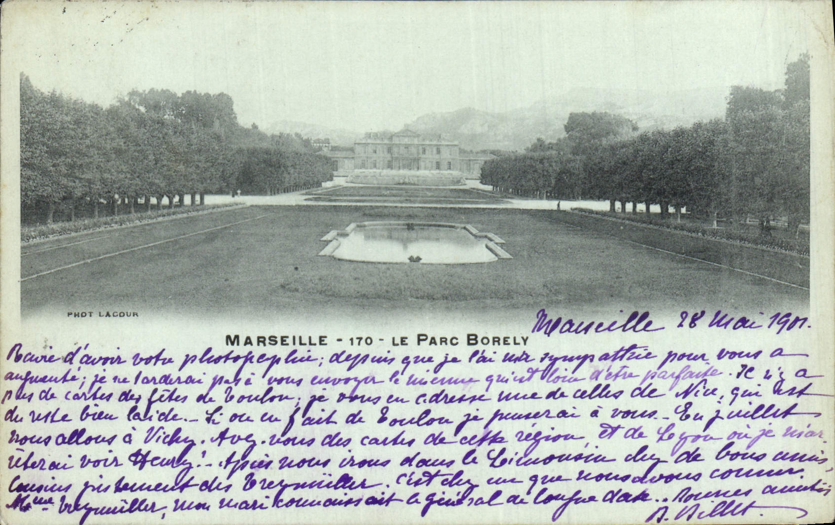 CPA Marseille Le Parc Borely 