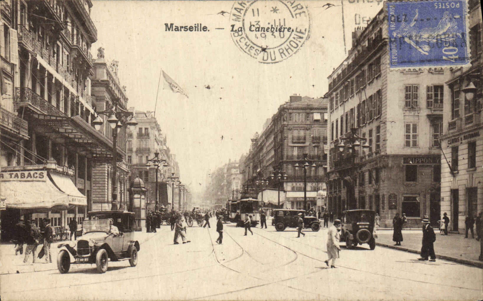 CPA Marseille La Canebiere 