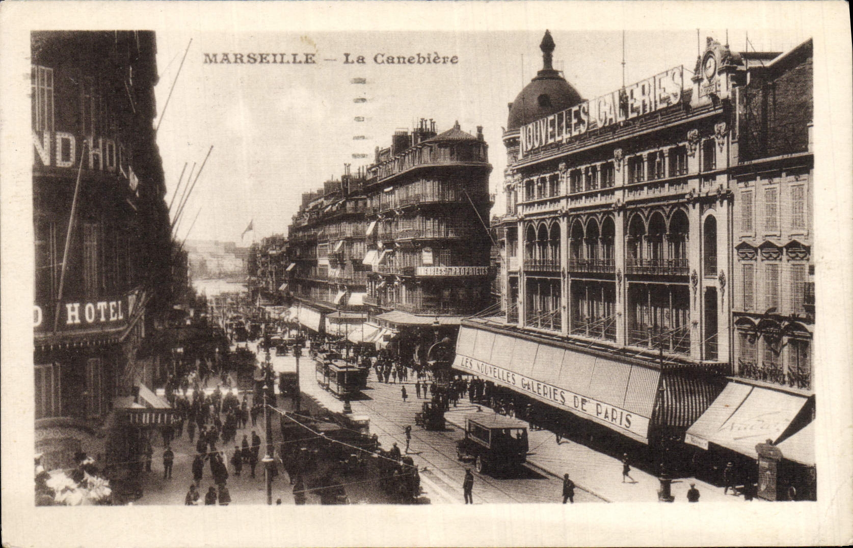 CPA Marseille La Canebiere 