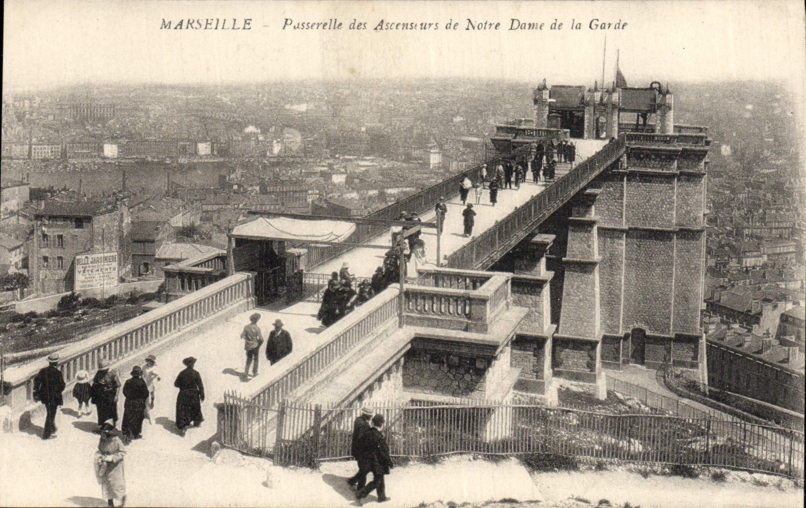 CPA Marseille Passerelle des Ascesure de Notre Dame de la Garde 