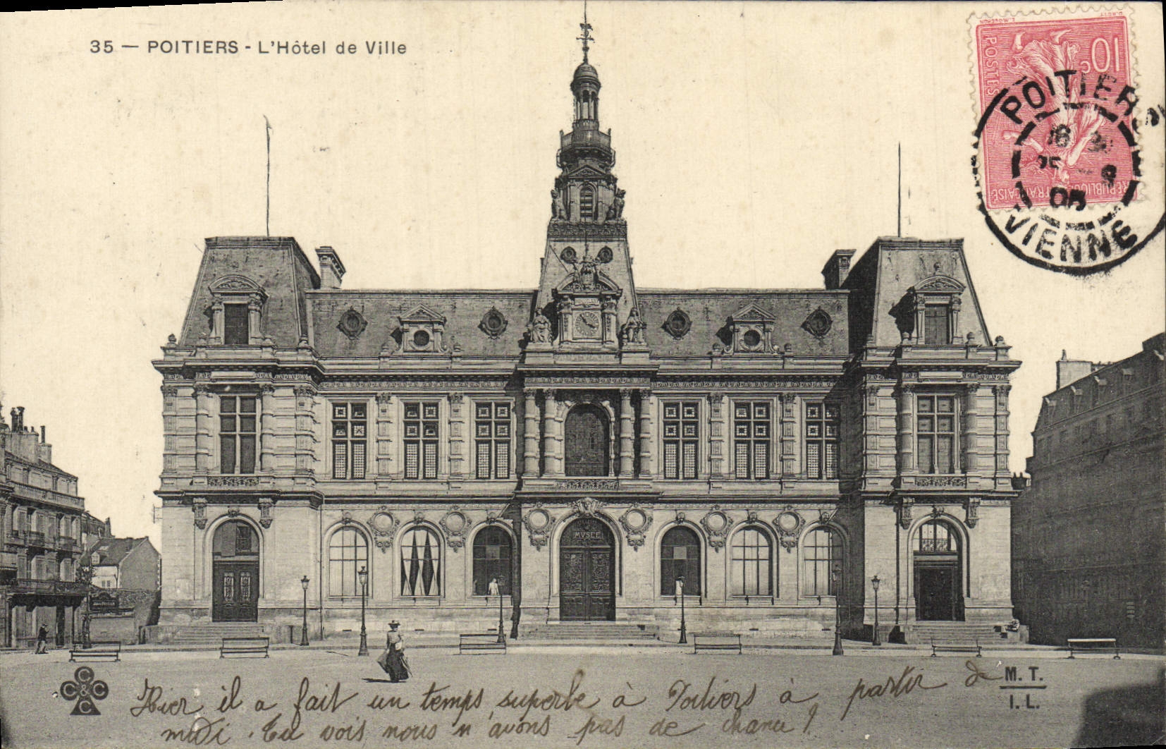 CPA Poitiers L'Hotel de Ville 