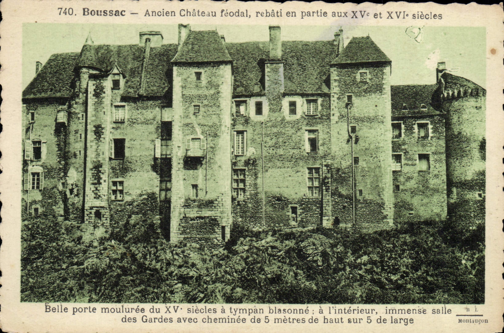 CPA Boussac Ancien Chateau feodal 