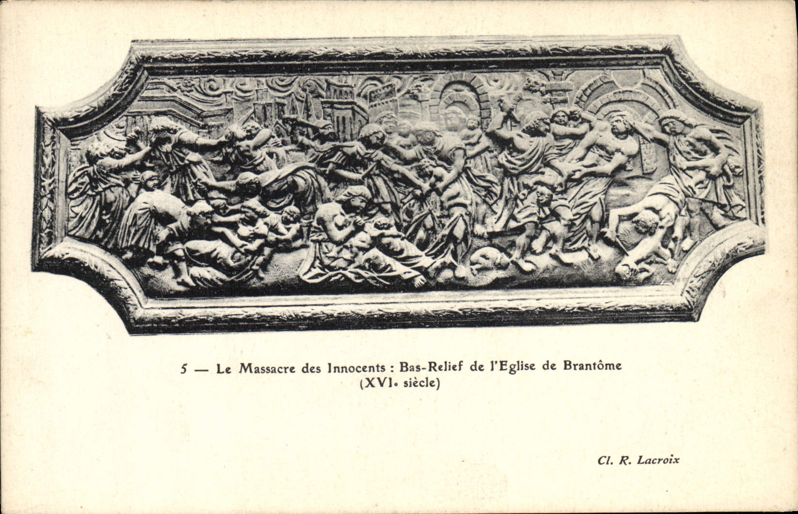 CPA Le Massacre des Innocents Bas Relief de l'Eglise de Brantome