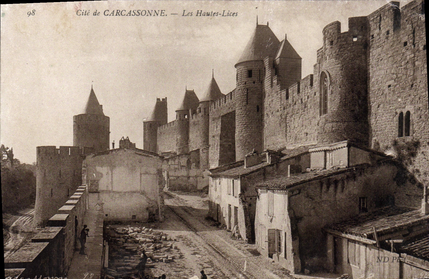 CPA Cite de Carcassonne Les Hautes Lices 