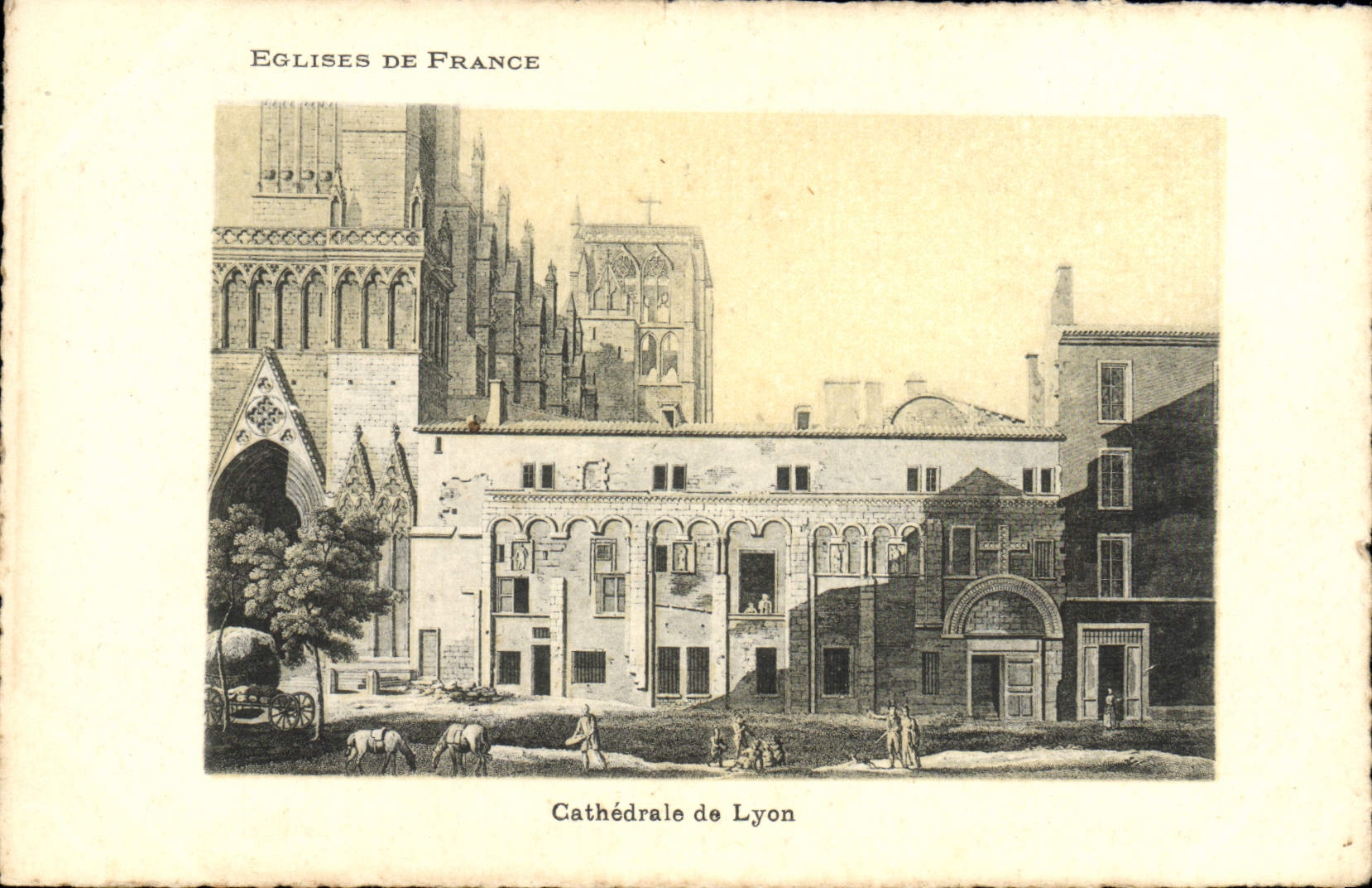 Catedral de Lyon de la POSTAL de la VENDIMIA