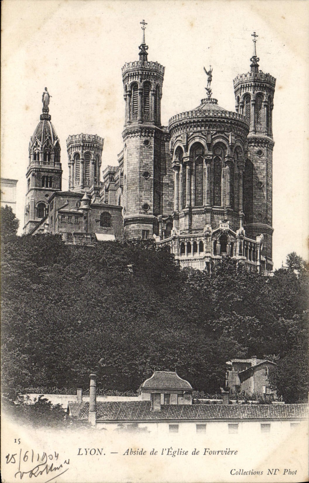 CPA Lyon Abside de L'Eglise de Fourviere