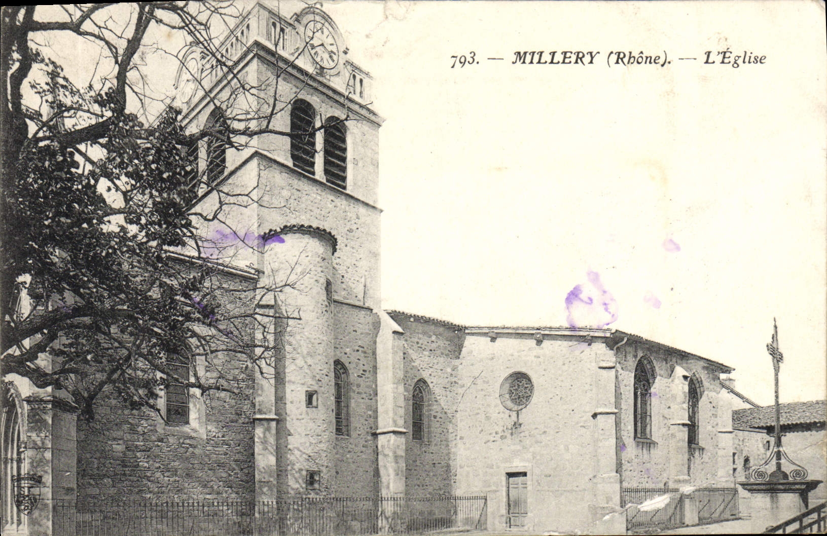 VINTAGE POSTCARD MIllery the Church