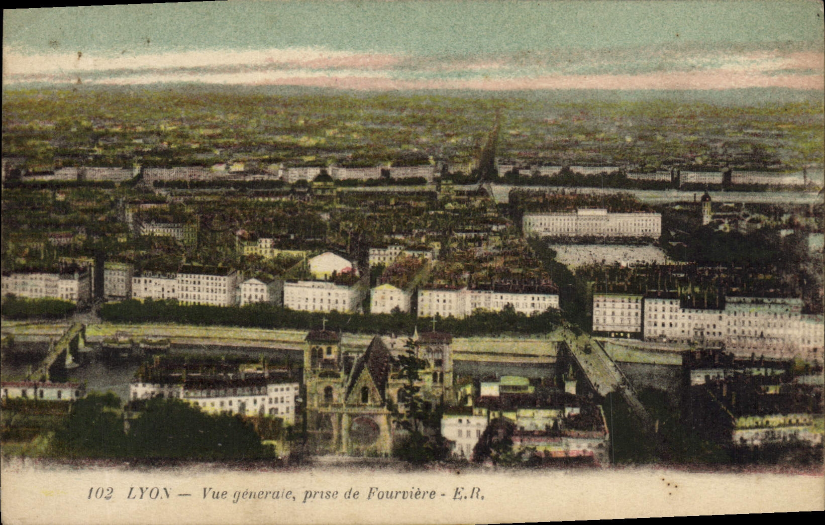 CPA Lyon Vue Generale Prise de Fourviere