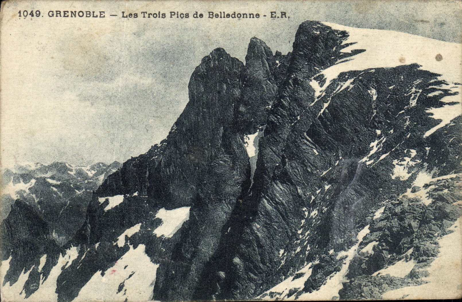 POSTAL Grenoble de la VENDIMIA tres picos de Belledonne