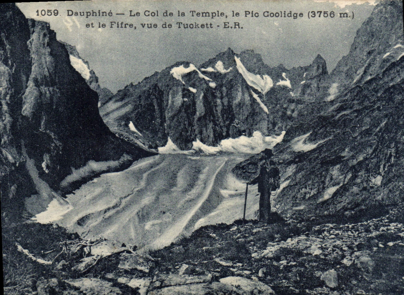 CPA Dauphine Le Col de La Temple le Pic Coolidge et le Fifre Vue de Tuckett