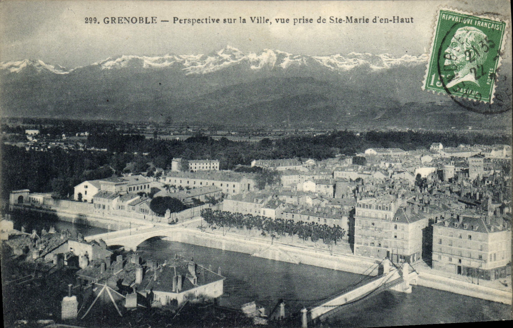 CPA Grenoble Perspective sur la Ville Vue Prise de Ste Marie d'en haut 