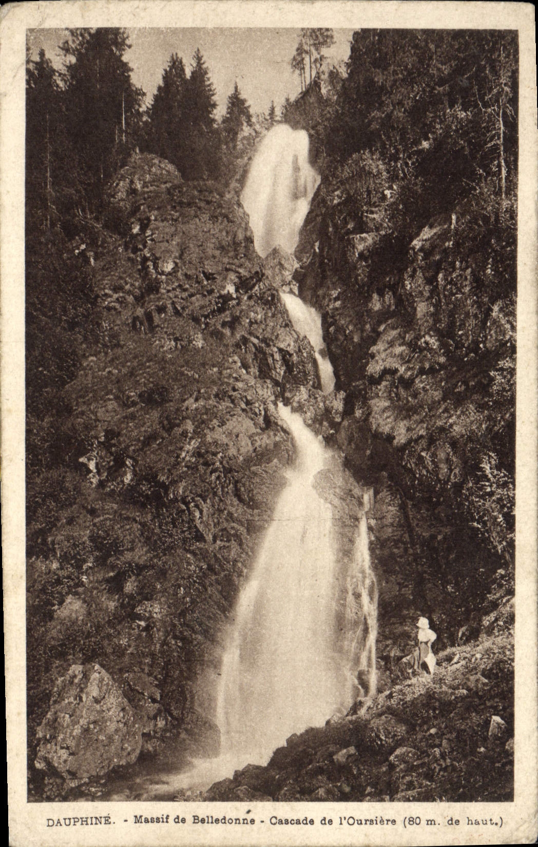 CPA Dauphine Massif de Belledonne Cascade de l'oursiere