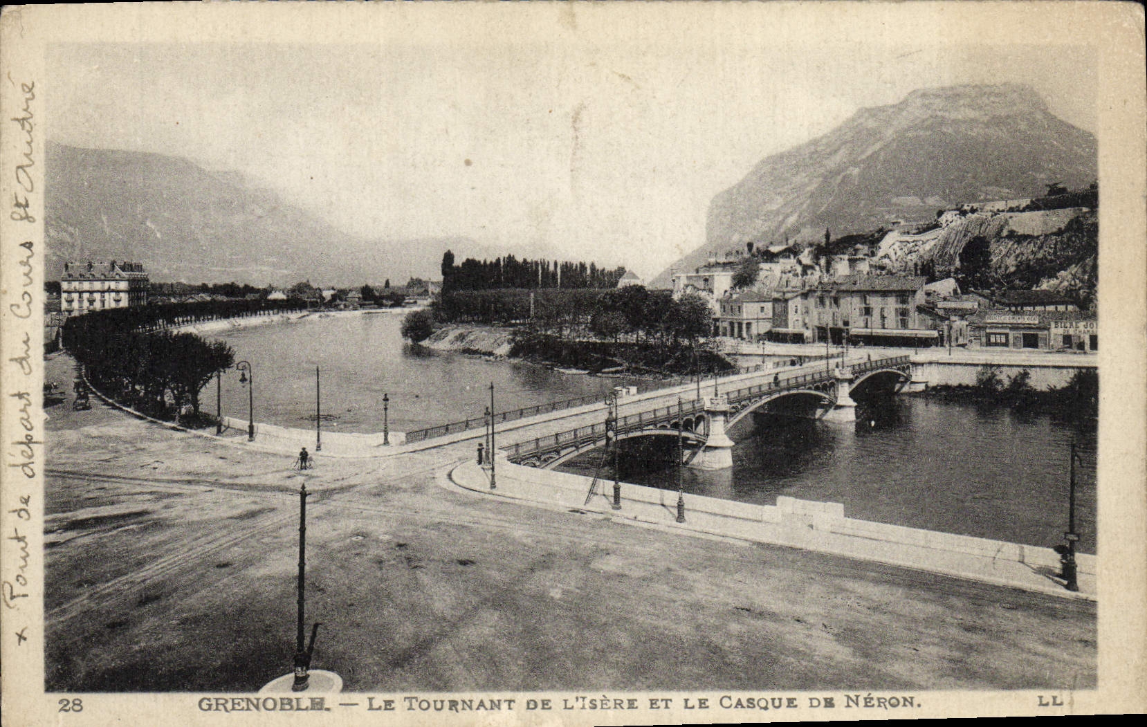 POSTAL Grenoble de la VENDIMIA el torneado de Isere y del casco de Neron