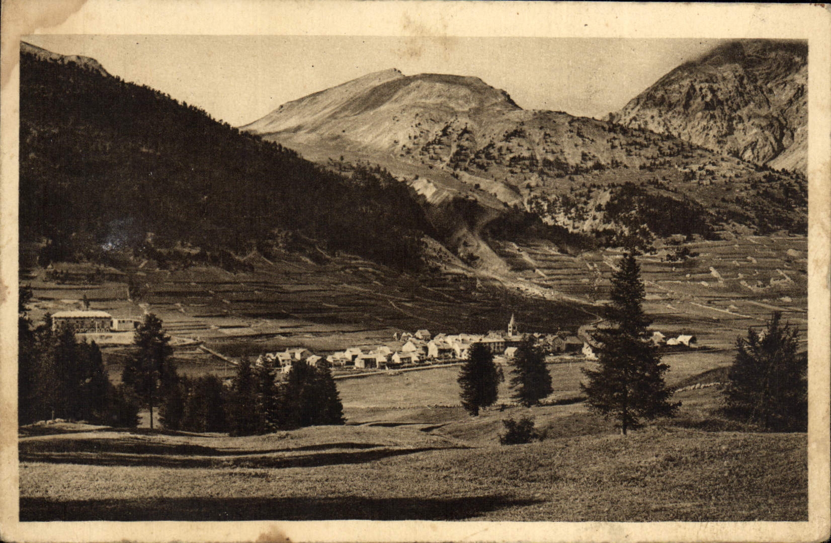 CPA Col du Mont Genevre Vue generale