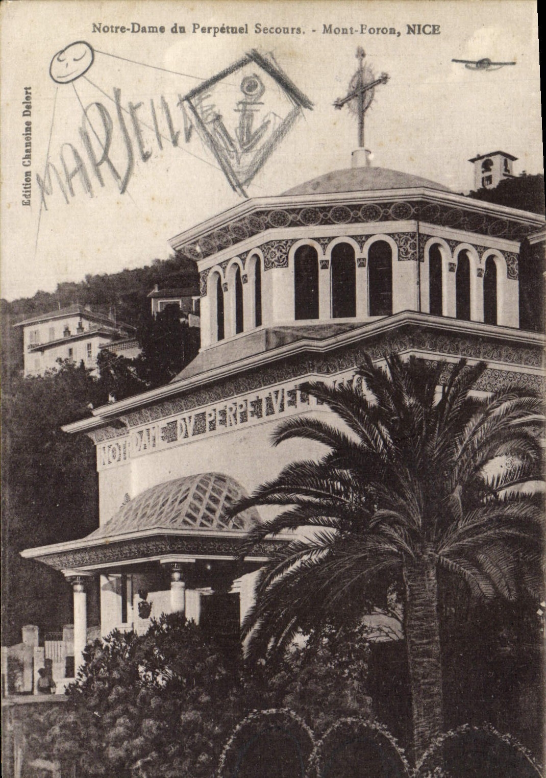 CPA Nice Notre Dame du Perpetuel Secours Mont Foron