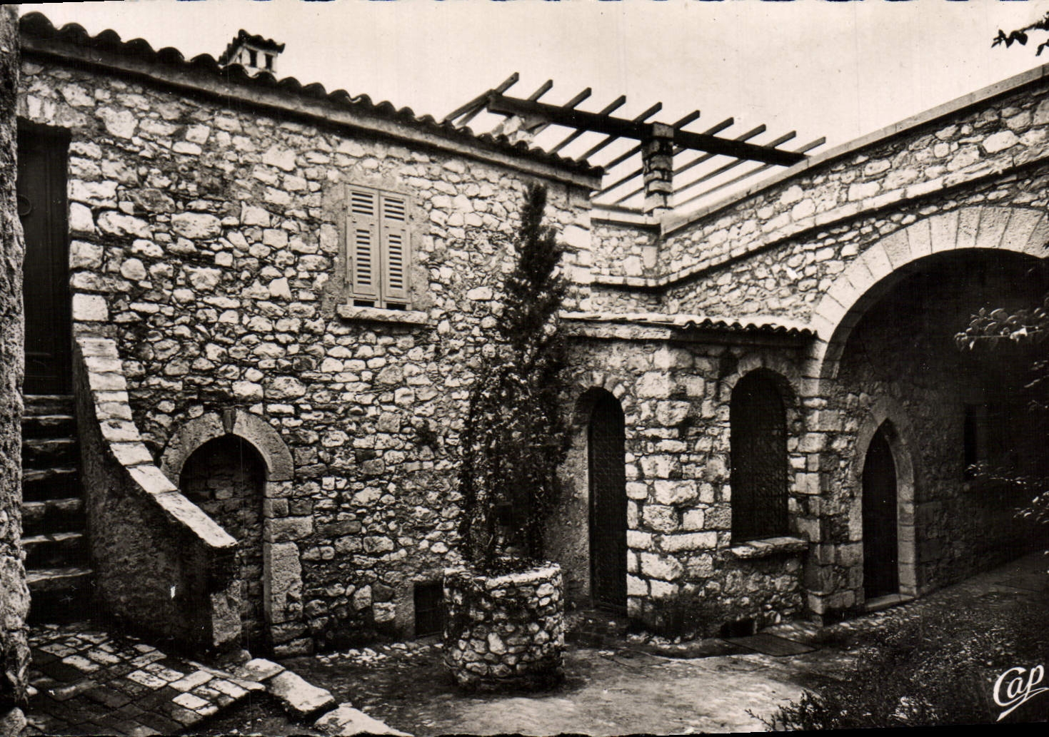 POSTAL MODERNA castillo de Eze de la cabra