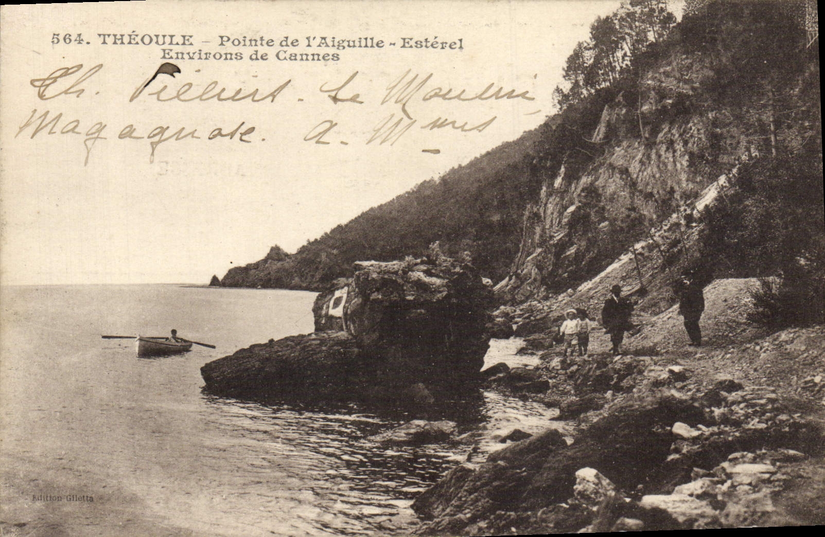 VINTAGE POSTCARD Theoule Points Needle Esterel Environs of Cannes