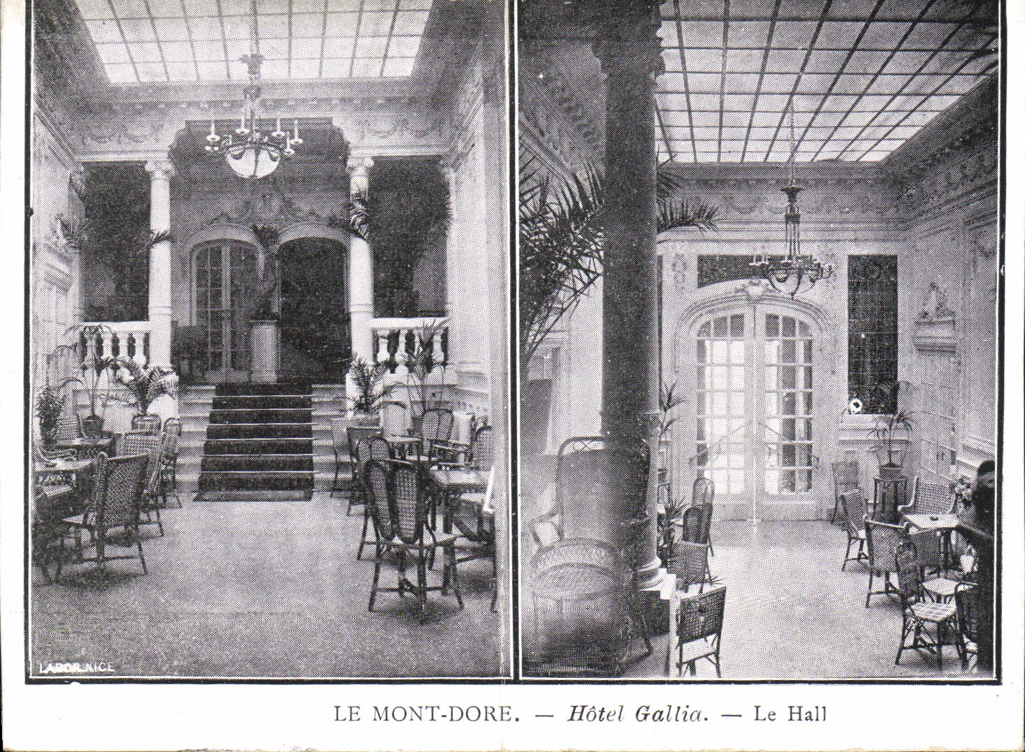 CPA Le Mont Dore Hotel Gallia Le hall