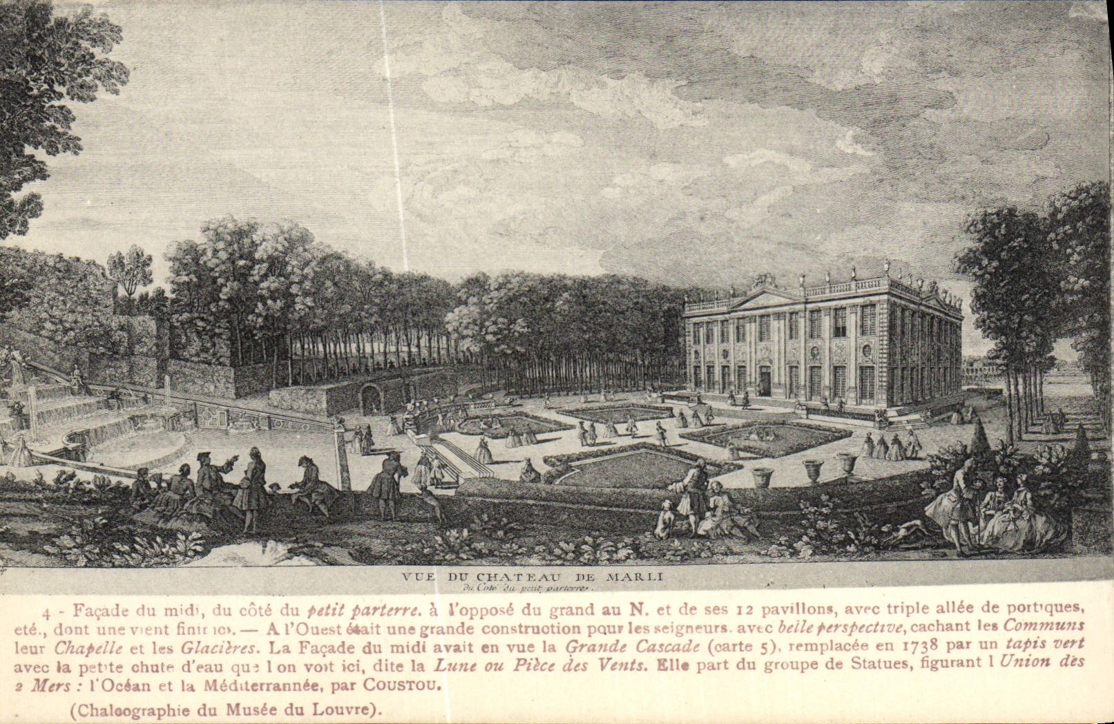 CPA Vue du chateau de Marli