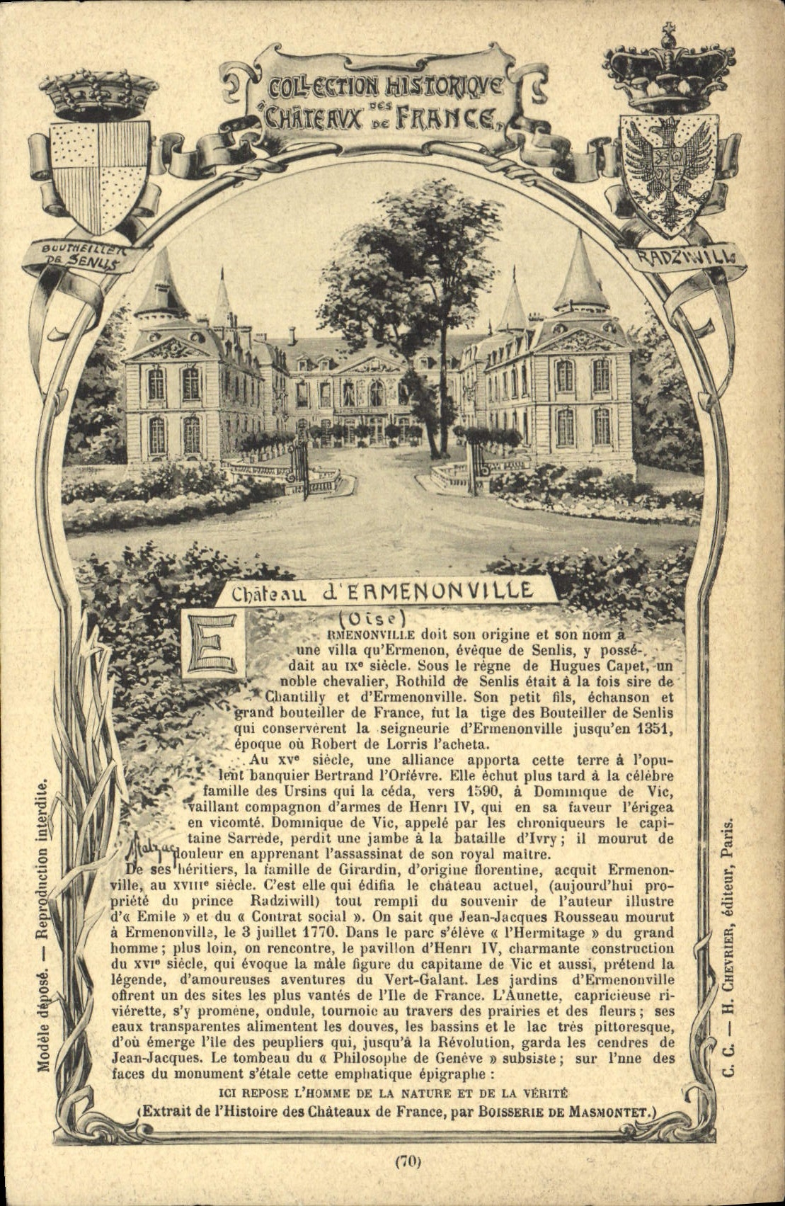 CPA Chateau d'Ermenonville
