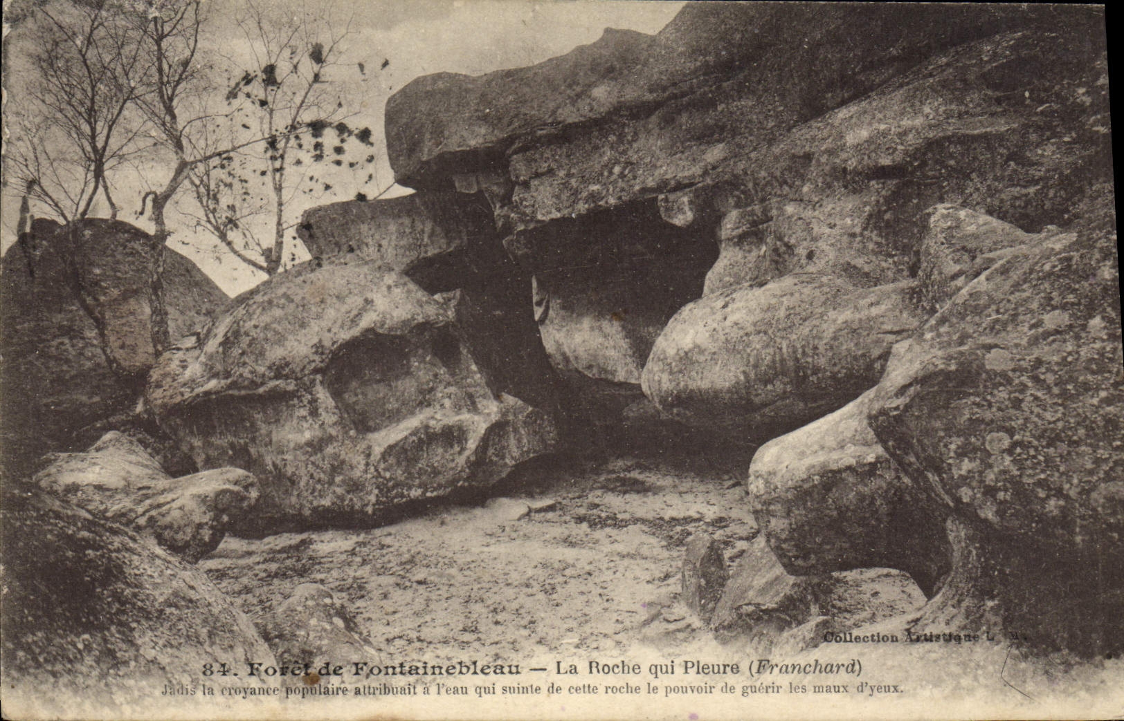 CPA Foret De Fontainebleau La Roche qui Pleure Franchard