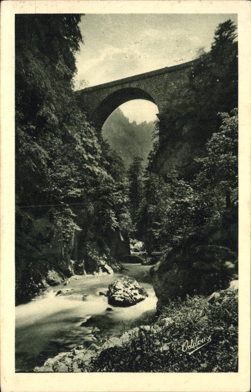 VINTAGE POSTCARD Dauphine Road of Chartreuse