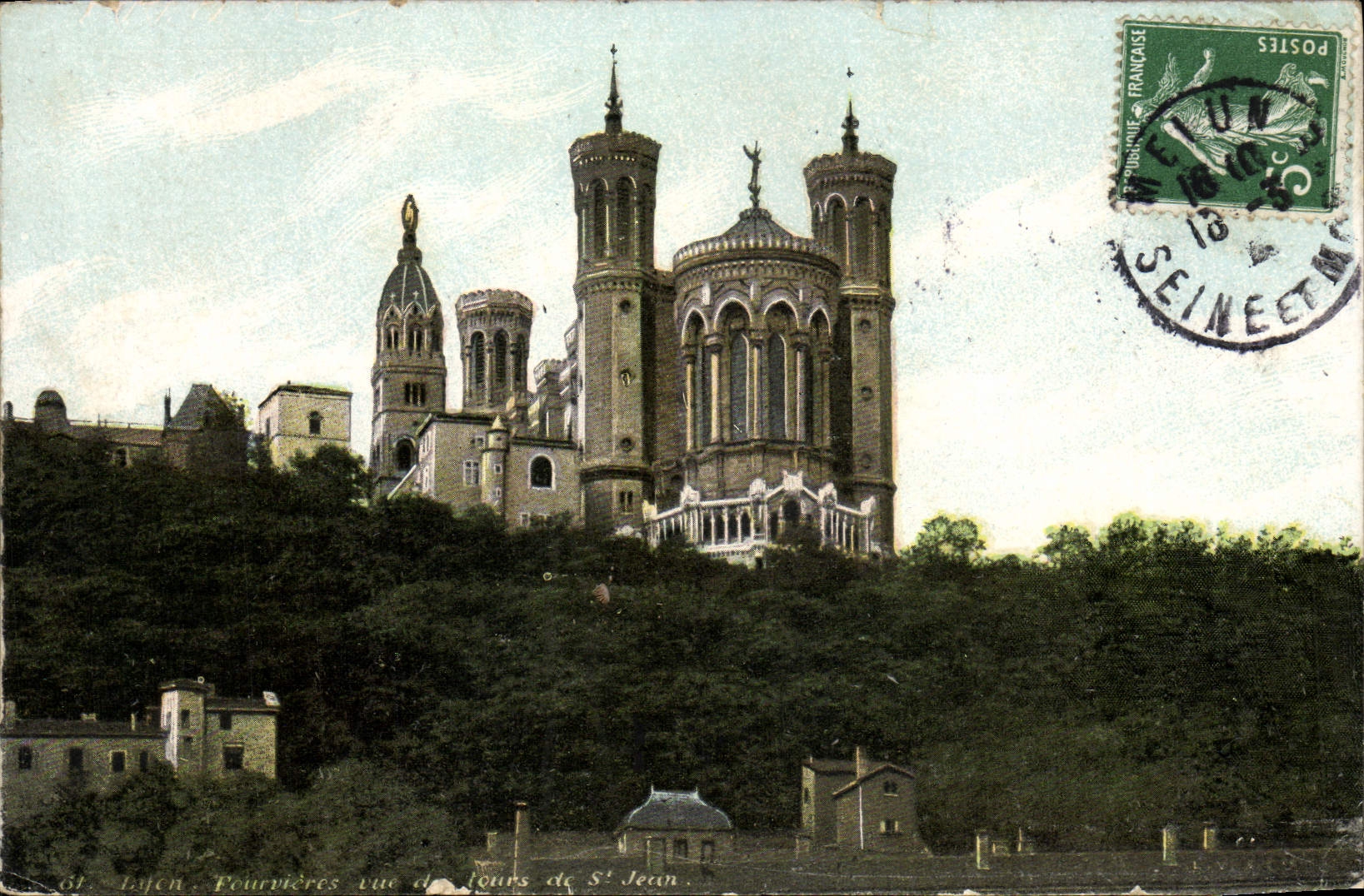 CPA Lyon Fourvieres vue des tours de St Jean