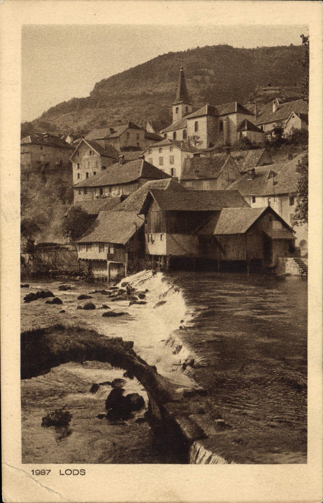 VINTAGE POSTCARD Lods