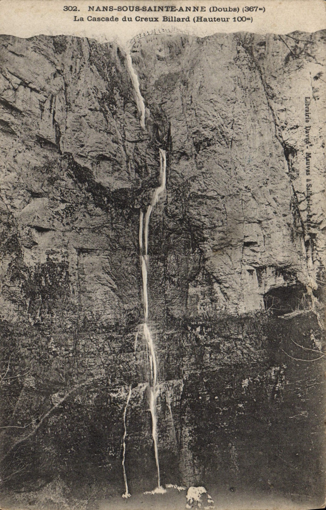 VINTAGE POSTCARD Nans Under Sainte Anne the Cascade of the Hollow Billiards