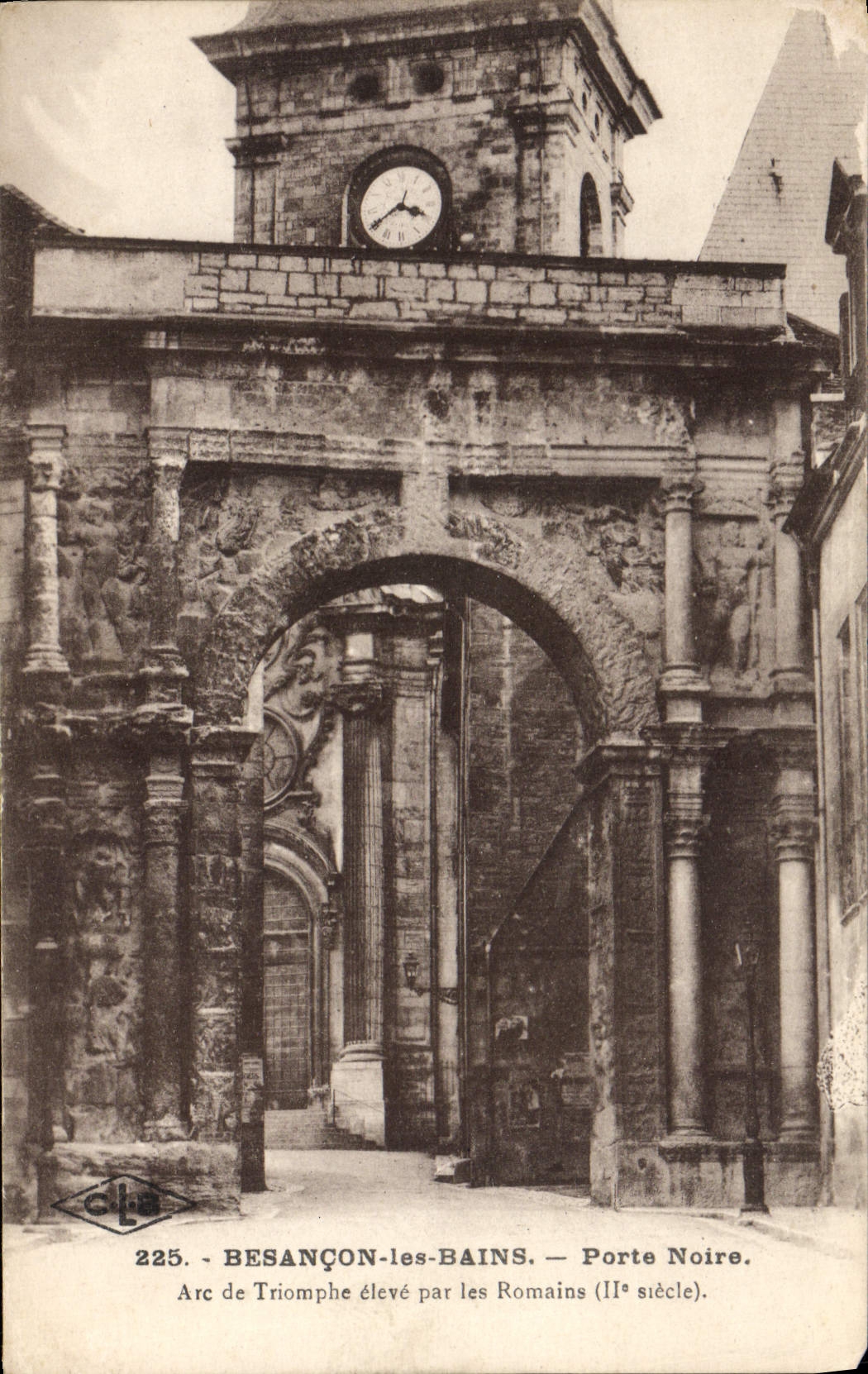 CPA Besancon Les Bains Porte Noire Arc de Triomphe eleve par les Romains