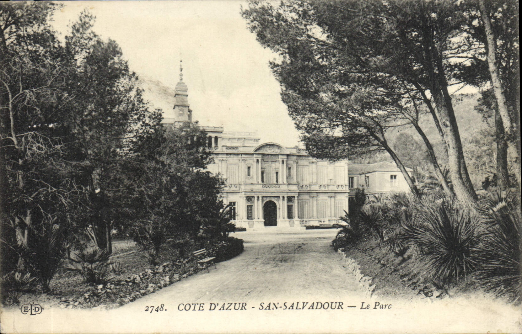 VINTAGE POSTCARD San Salvadour the Park