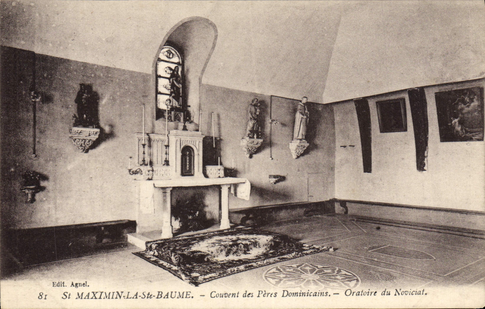 VINTAGE POSTCARD Saint Maximin Sainte the Balsam Brood Dominican Fathers Oraoire de Noviciat